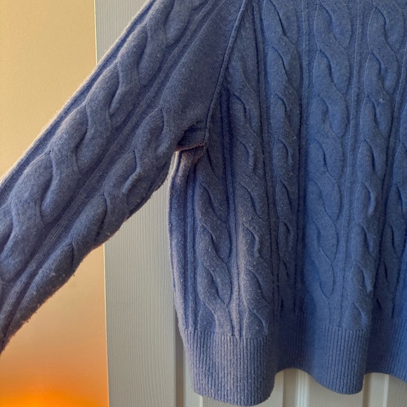 Aerie periwinkle Blue Cable Knit Sweater - Picture 5 of 7